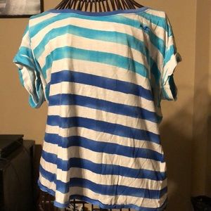 Blue striped shirt